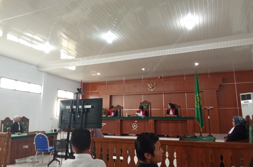 Sidang putusan perkara pengeroyokan di PN Curup, Rejang Lebong.