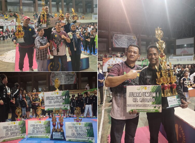 Tim Karate Binaan Kodim 0409 Juara Umum Adhyaksa Championship 2026